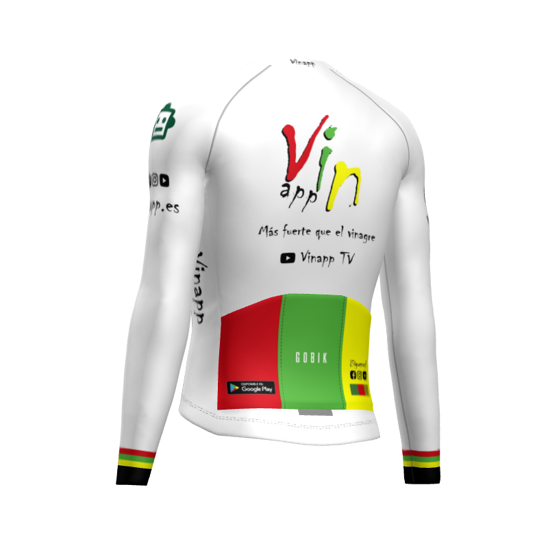 Maillot largo Gobik CX Pro Equipo Vinapp blanco